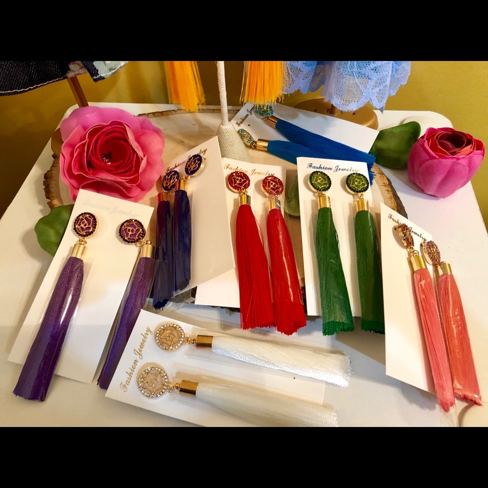 Tassel Earrings - Picture 2 of 2